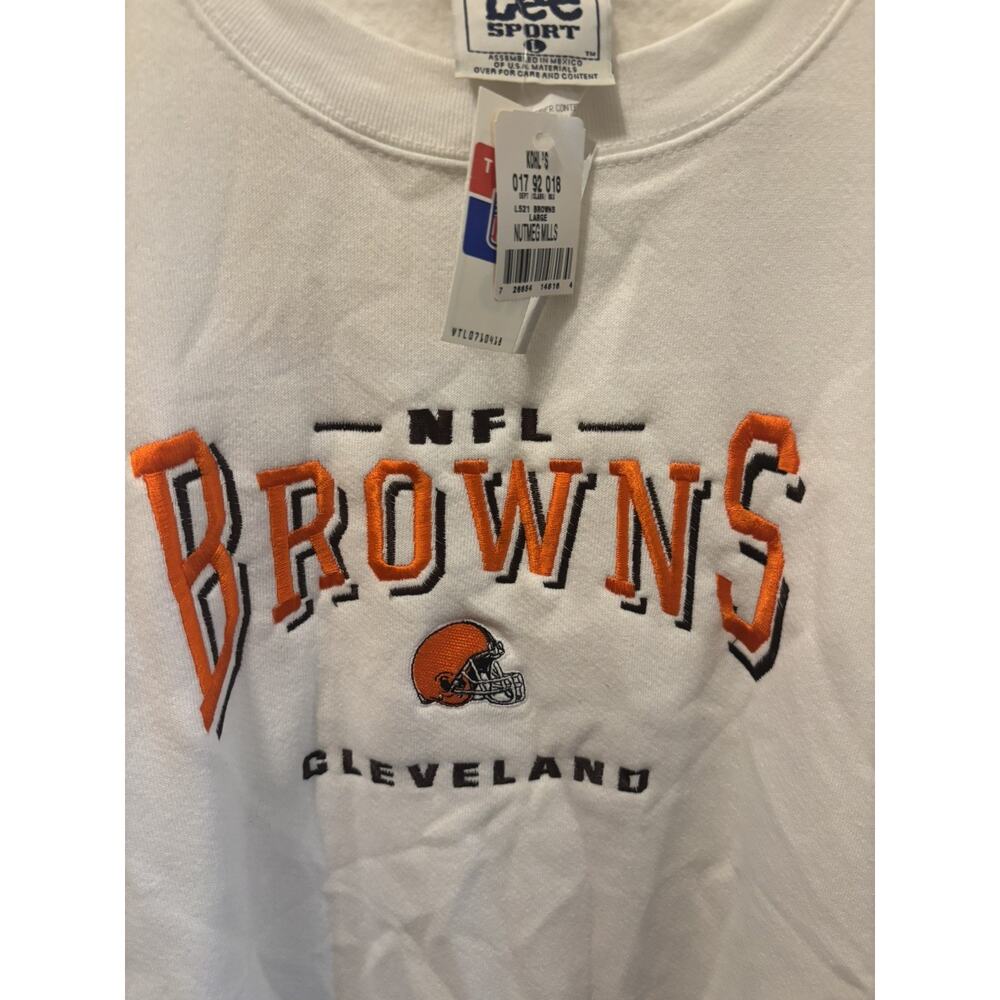 Vintage Lee Sport Cleveland Browns Crewneck Sweatshirt Unisex‎ Large - Picture 5 of 6